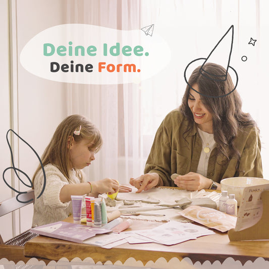 Acrylfarben Set Pastell – 8x 22ml Acrylfarbe zum Keramik & Ton bemalen | Malfarben für DIY Bastelset, Töpfer Set Kinder & Erwachsene, kreative Pastellfarben